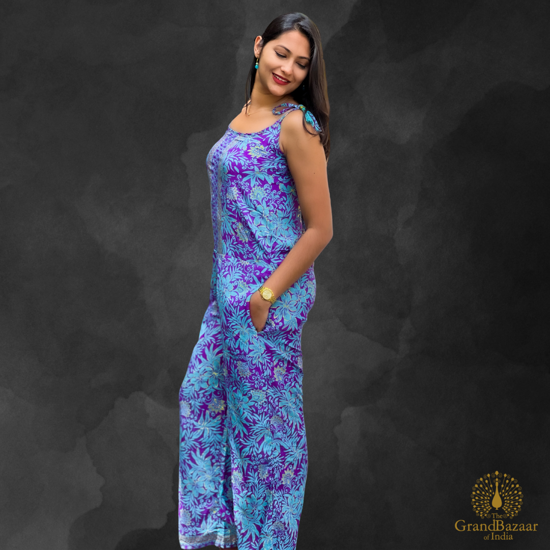 Women’s Silk Jumpsuit – Free Size (SILK-JUMPSUIT-04-JL25)