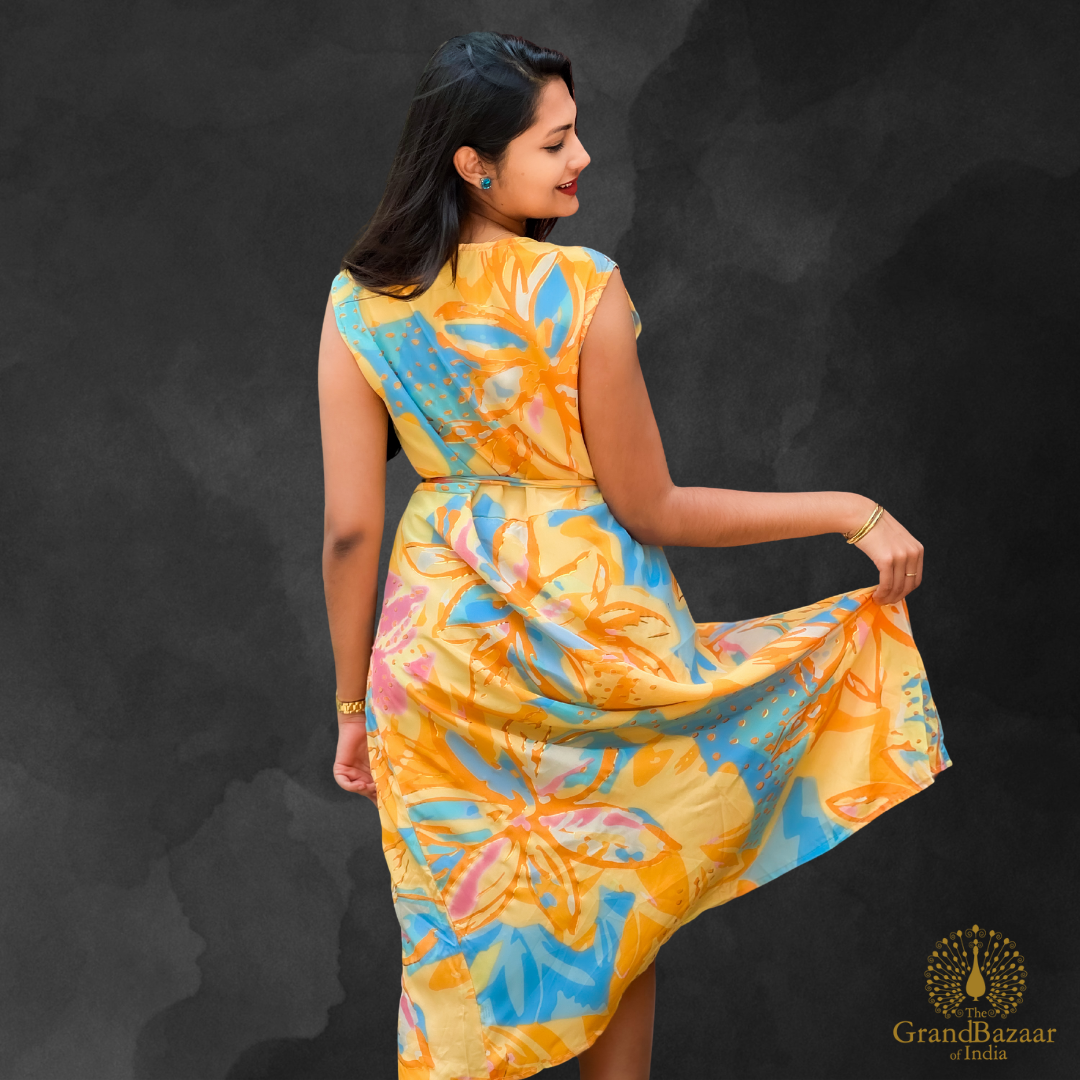 Silk Free-Size Wrap Dress
(MEDIUM-WRAP-DRESS-03-JL25)