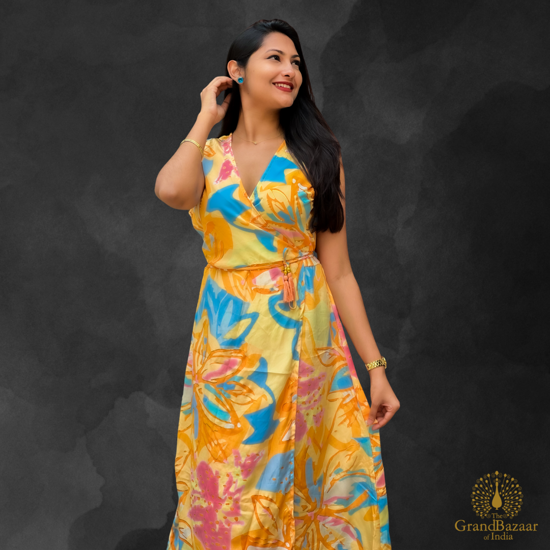 Silk Free-Size Wrap Dress
(MEDIUM-WRAP-DRESS-03-JL25)