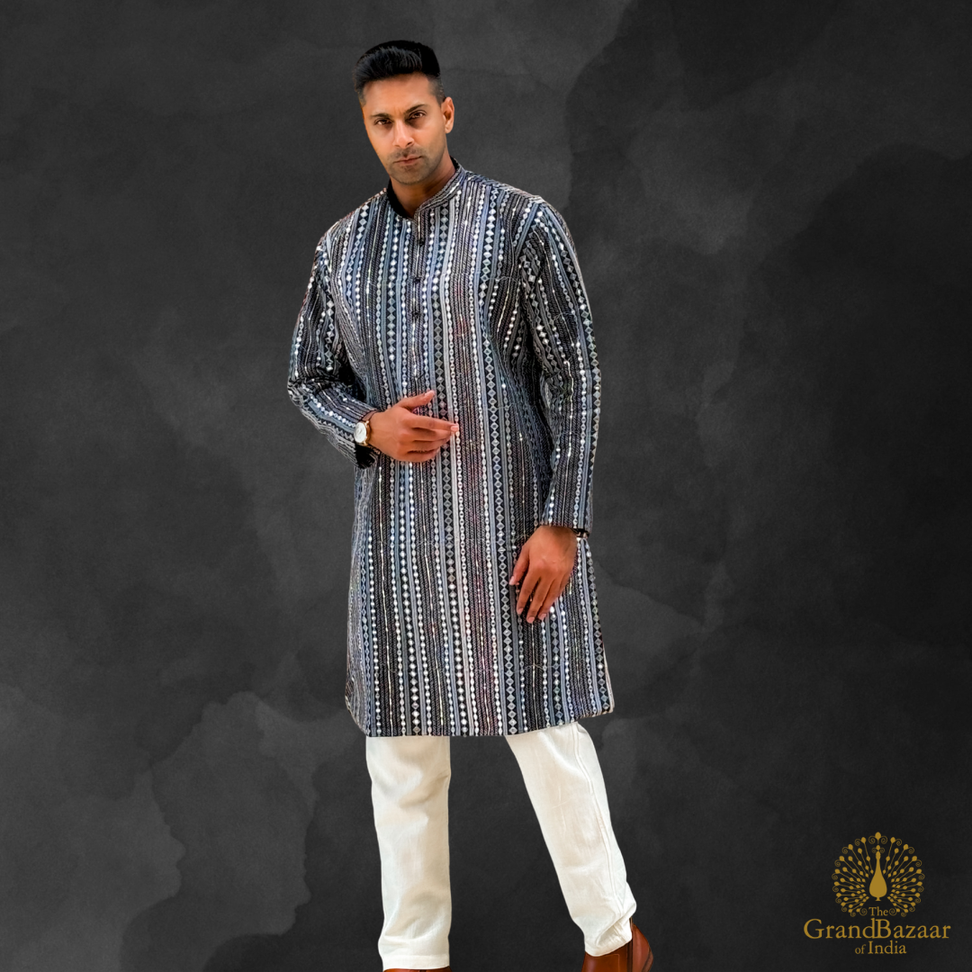 Man's kurta with Mirror work 04 s24