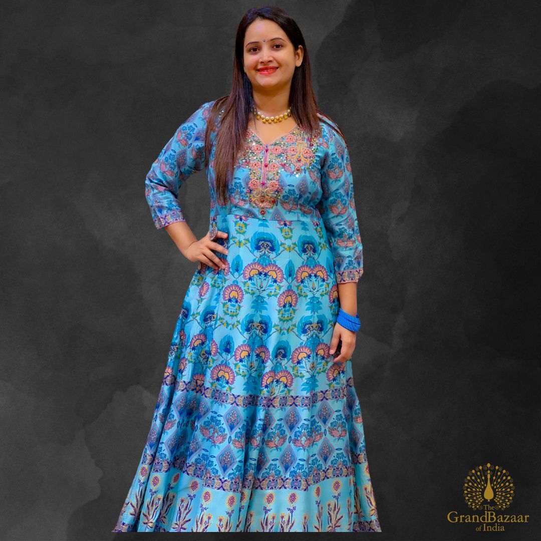 Blue Long Gown