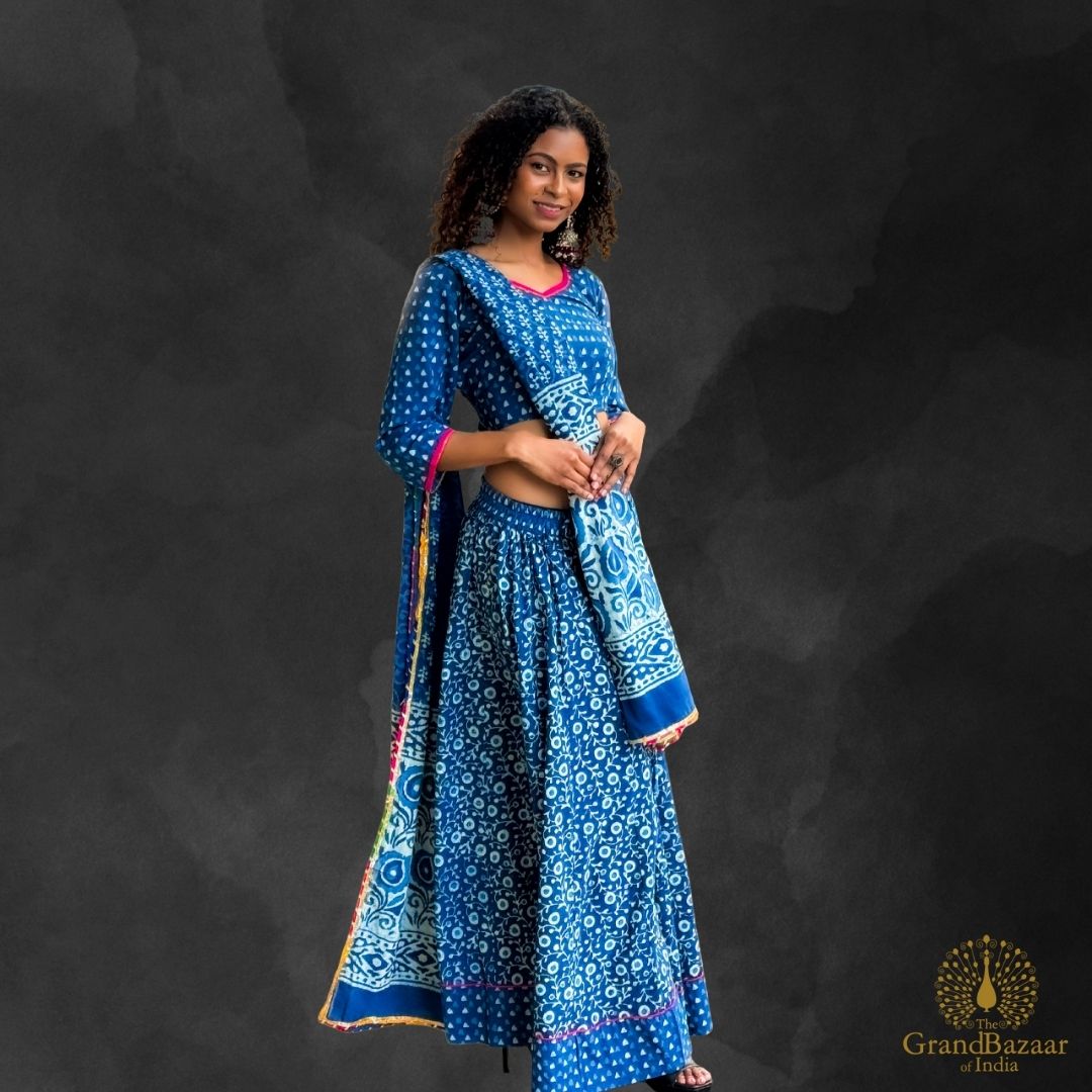 Elegant Blue Lehenga Set