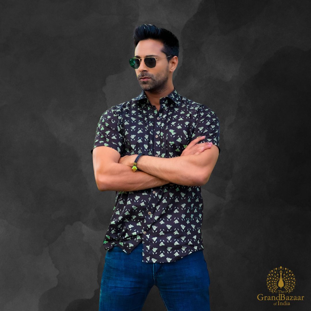 Man's shirt short sleeve 16