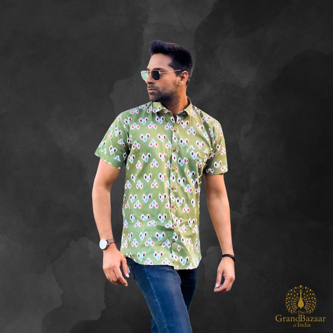 Man's shirt short sleeve 13 M24