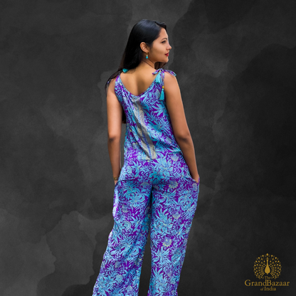 Women’s Silk Jumpsuit – Free Size (SILK-JUMPSUIT-04-JL25)
