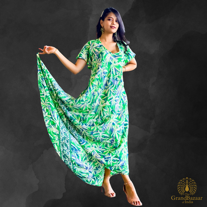 Women's Elegant Silk Long Dress 26 S24