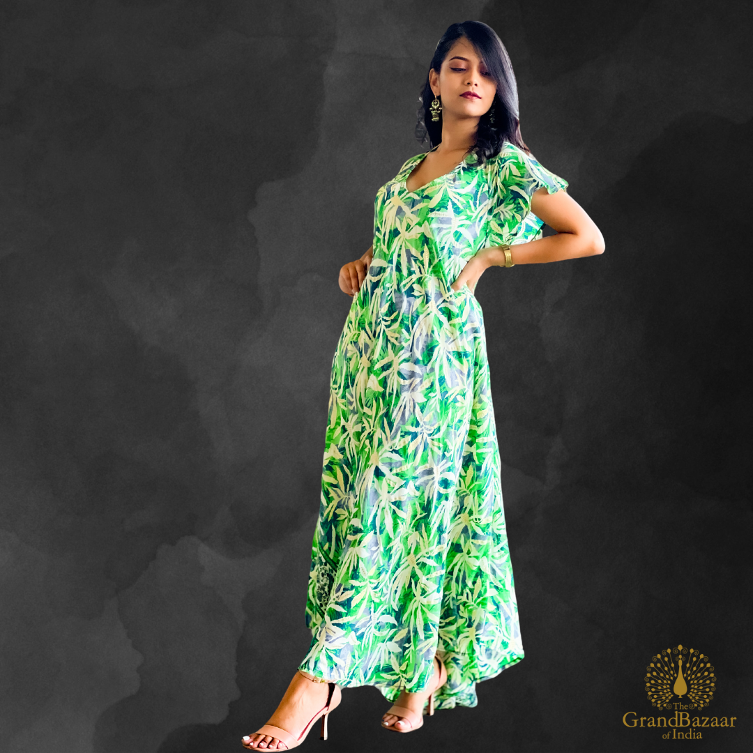 Women's Elegant Silk Long Dress 26 S24