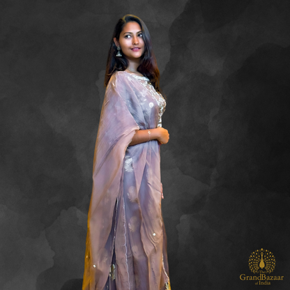 Lehenga with Silver Embroidery