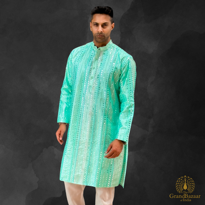 Man's Kurta with Mirror Work 05 S24