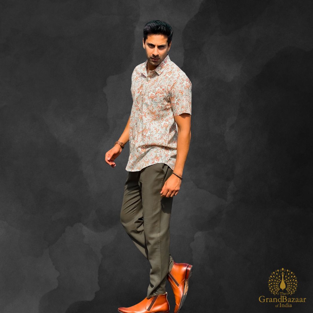 Man's shirt short sleeve 09