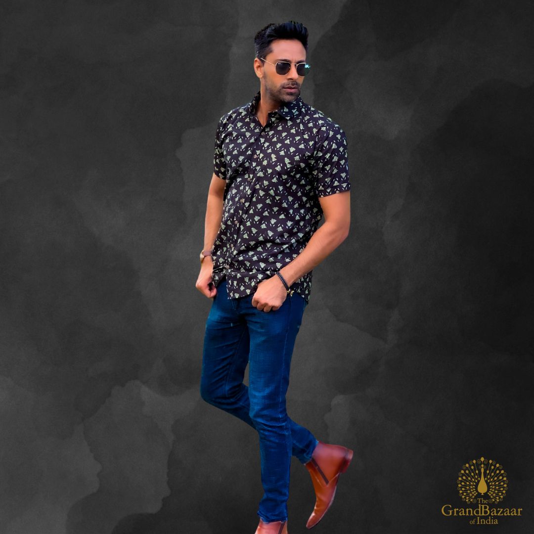 Man's shirt short sleeve 16