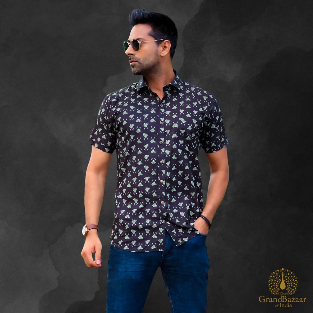 Man's shirt short sleeve 16