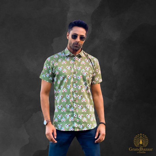 Man's shirt short sleeve 13 M24