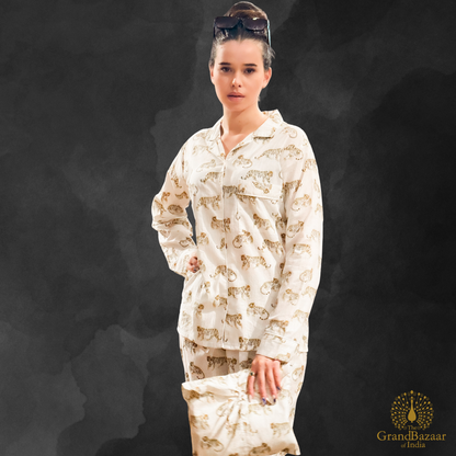 Golden Tiger Majesty Cotton Night Suit Set (NIGHT-SUIT-06-FEB26)