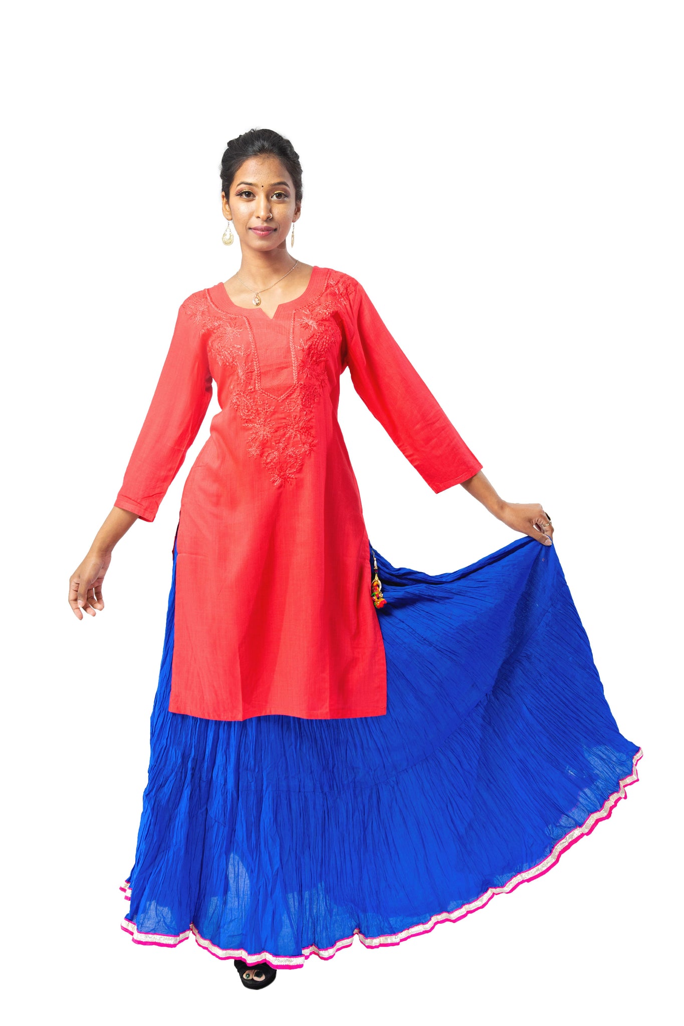 Short Red Kurti