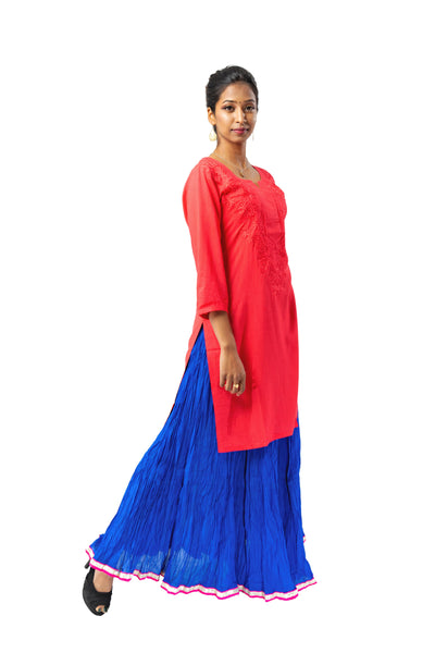Short Red Kurti