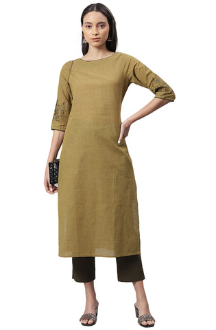 Brown Kurti set