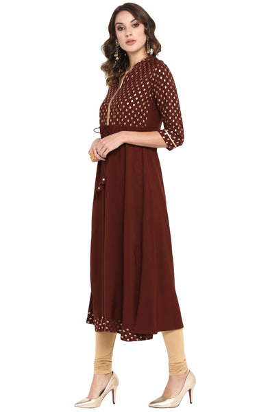Brown Aline Kurti