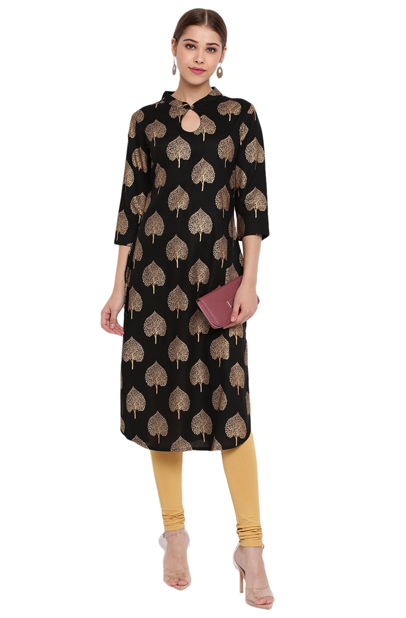 Black Kurti Straight