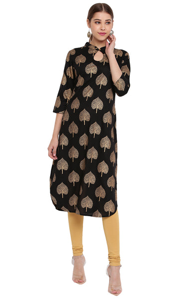 Black Kurti Straight