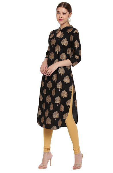 Black Kurti Straight