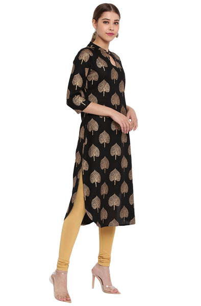 Black Kurti Straight