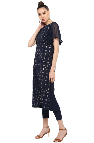 Dark Blue Kurti set