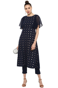 Dark Blue Kurti set