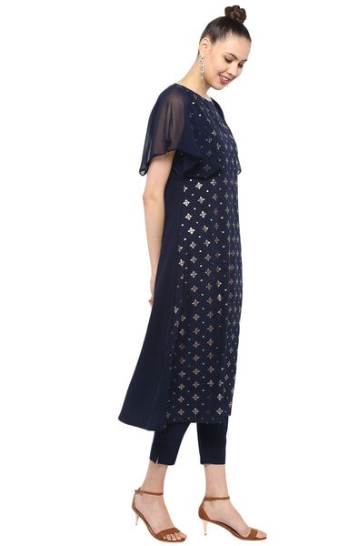 Dark Blue Kurti set