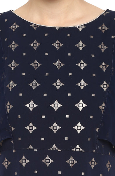Dark Blue Kurti set