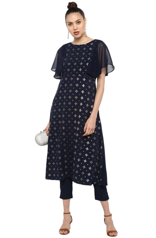 Dark Blue Kurti set